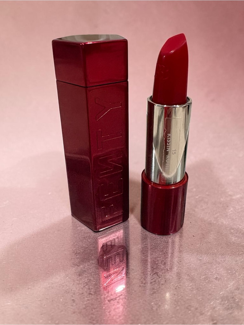 Fenty Matte Lipstick in Deep Red - Kissing Cutie
